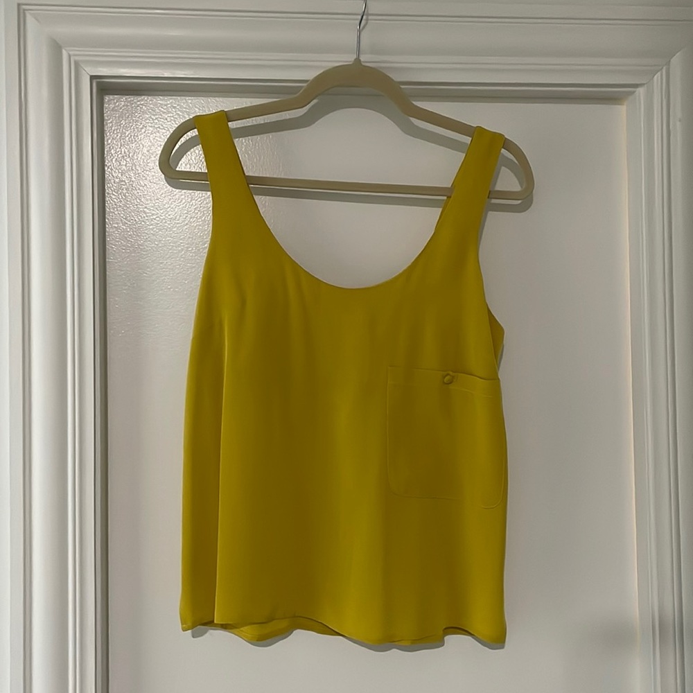 Madison Marcus Yellow silk tank